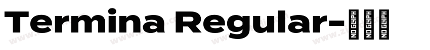 Termina Regular字体转换